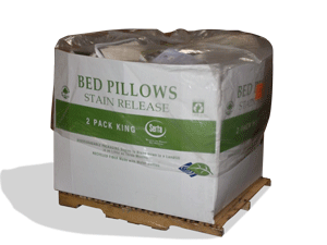 KCO Assorted Return Bedding Pallet - Customer Return Assorted Bedding & Domestic Lots. Sold at a flat price per pallet