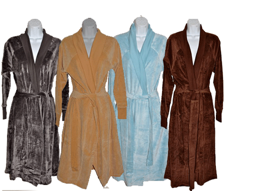 Luxurious Organic Cotton Velour Bath Robes