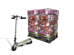 Charger Electric Pulse Scooters - Items may or may not come with battery charger or related accessories. These are untested customer return units. All items are packed inside their original retail boxes! Due to the nature of these items, please note that a percentage of the units may include: broken belts, cosmetic blemishes/scrapes, damaged wheels or non-functional breaks Pallets will include a variety of colors which may include green, blue, pink, red, silver, etc.