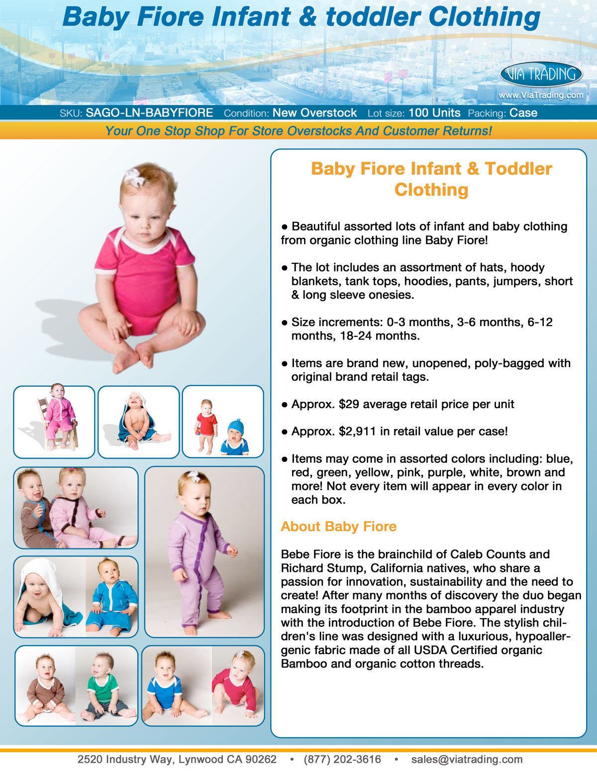 Apparel Spec Sheet