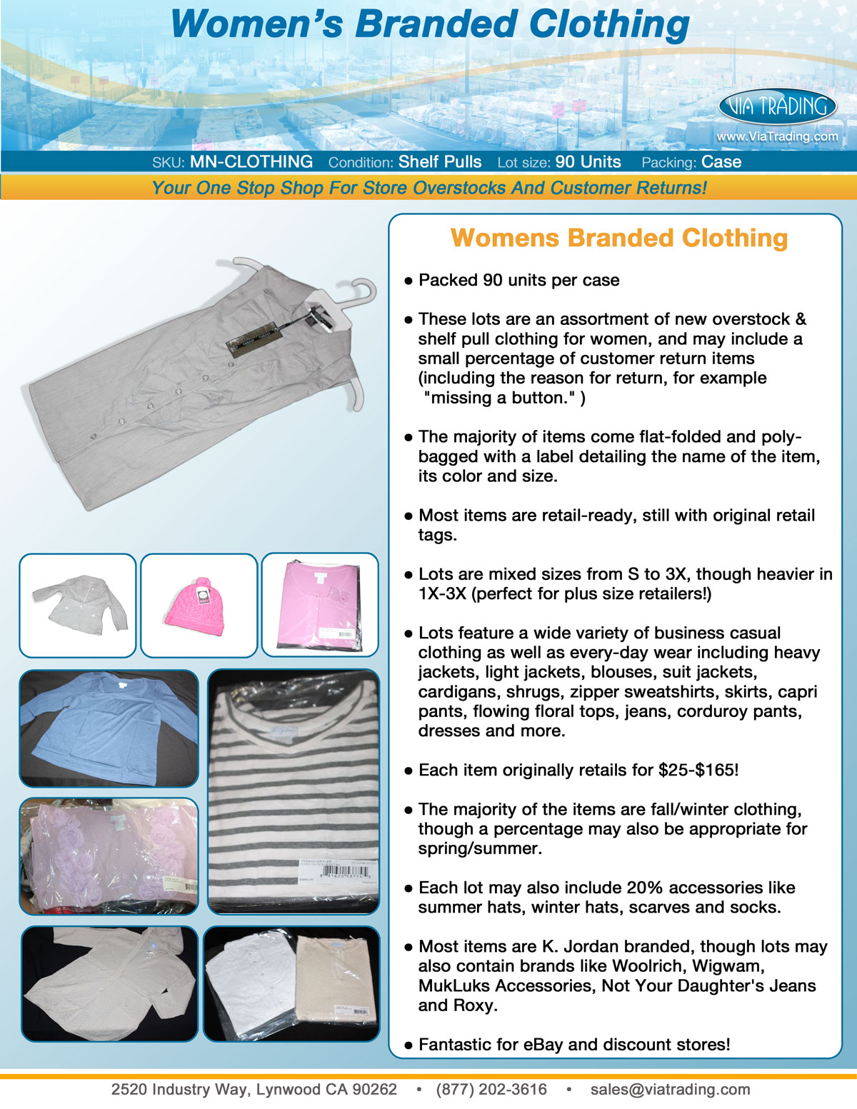 Apparel Spec Sheet
