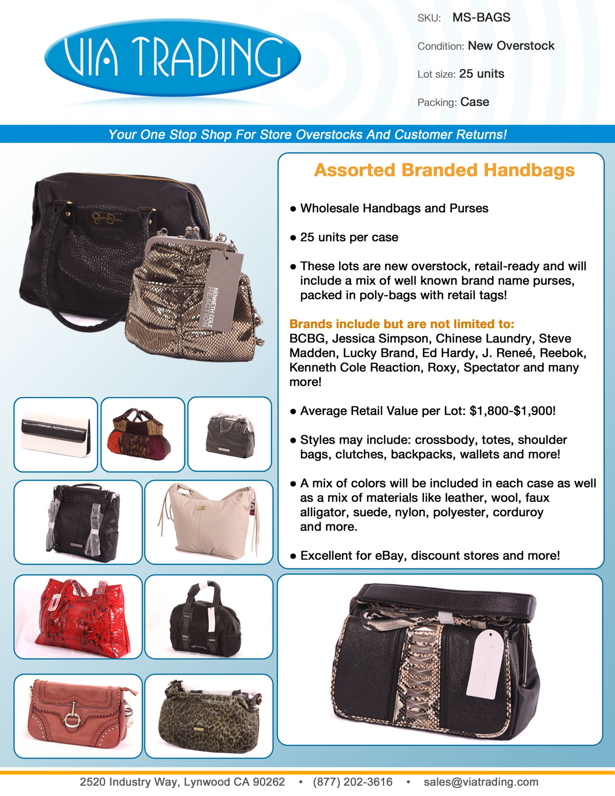 wholesale handbags los angeles