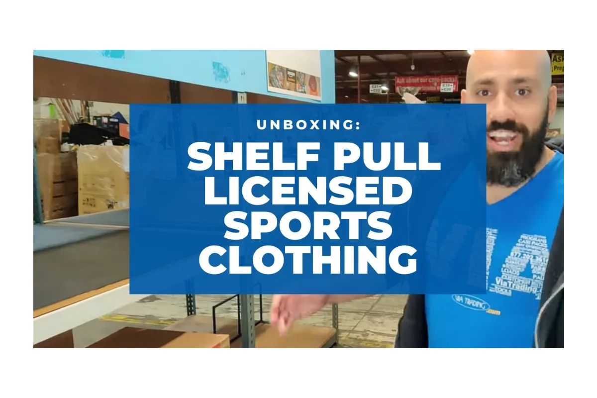 Unboxing: Assorted Shelf Pull Licensed Sports Clothing