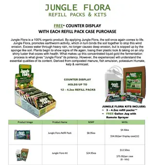Exceso de Inventario Manifestado de Concentrado de Jungle Flora Extreme 4.2oz