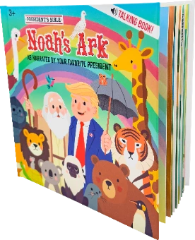 President's Bible Noah's Ark Hardcover Talking Book | New Overstock Manifested Load and Pallets (12 Sound Buttons)