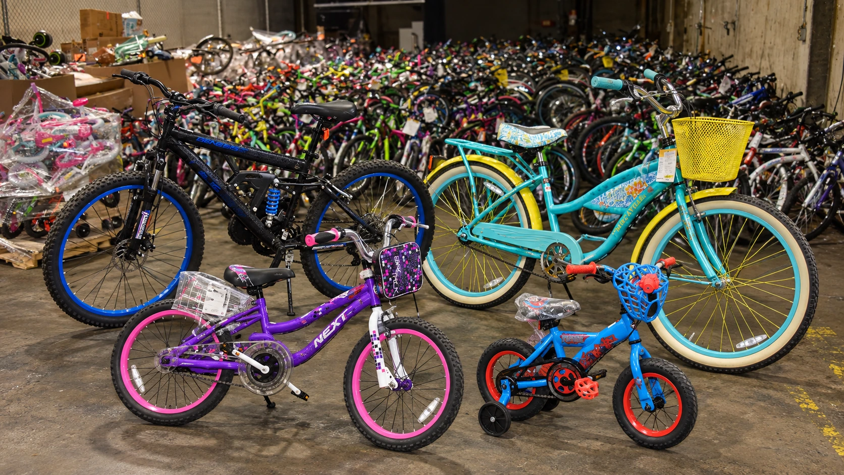 WM Department Store Return Bicycle Truckloads