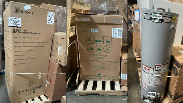 Cargas de Muestras Manifestadas de Electrodomésticos Rayados y Abollados