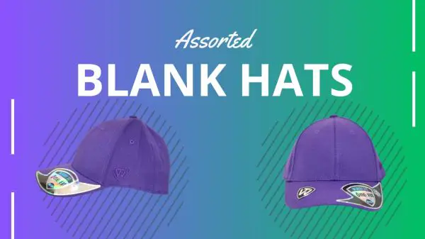 Blank Hats in Assorted Case Packs of 144 - 144 Units