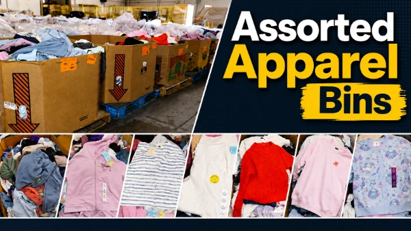 Bins de Ropa Surtida | Devoluciones de Clientes Sin Manifiesto