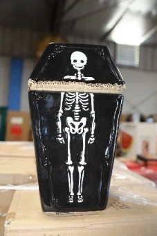 Way to Celebrate Coffin Cookie Jar - 90 Units