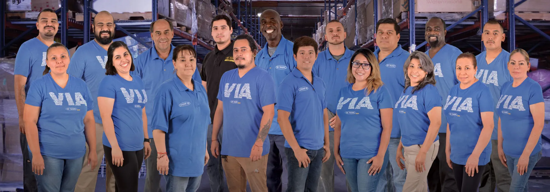 The Via Trading warehouse team