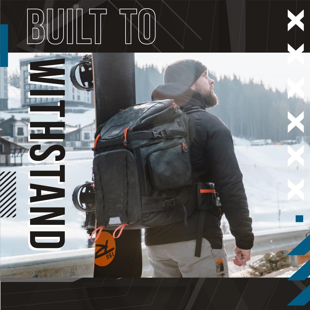 Via Trading New Overstock Manifested Sklon Ski Boot Bag Backpacks