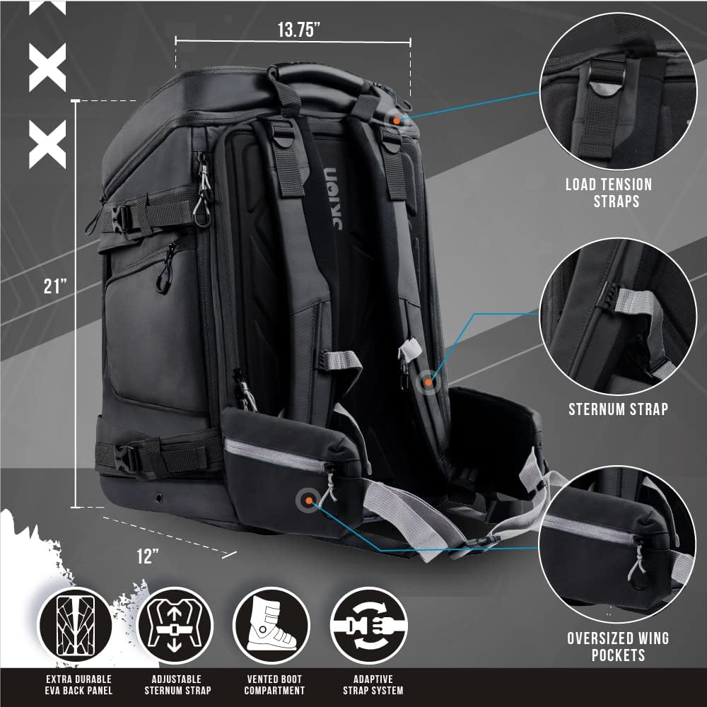Via Trading New Overstock Manifested Sklon Ski Boot Bag Backpacks