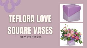 img-product-New Overstock Manifested Teleflora Love Square Vases