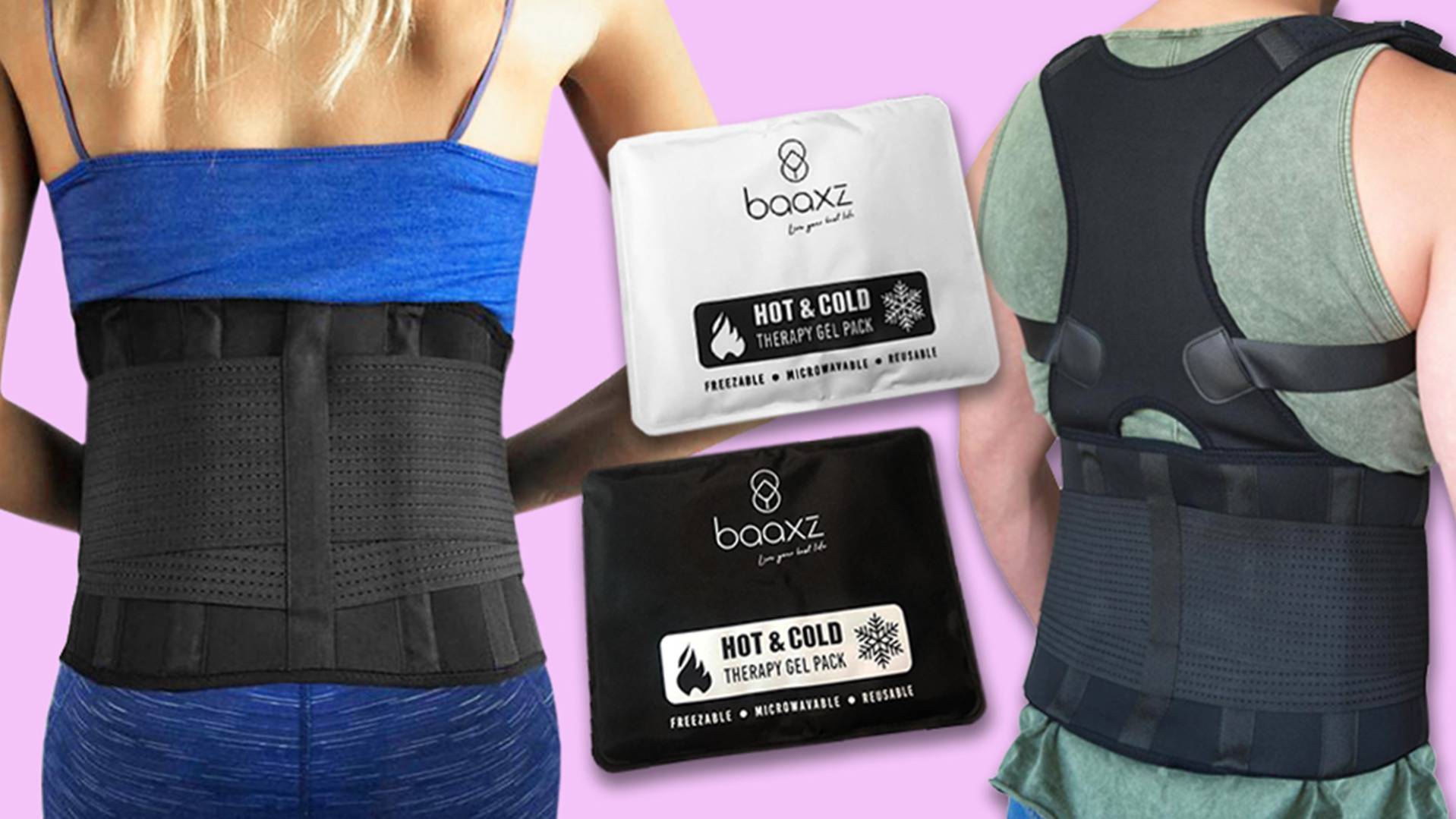 Via Trading  Exceso de Inventario Manifestado de Fajas ortopédicas para la  espalda, correctores posturales y bolsas de hielo/calor