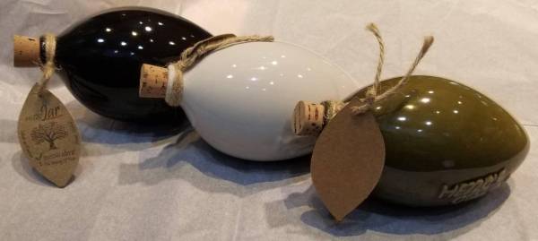 NEW Overstock Manifested Elegant Olive Ceramic Jars 