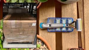img-product-New Overstock Manifested Pallets of Dollar Shave Club Heritage Razor System – Razors & Handles