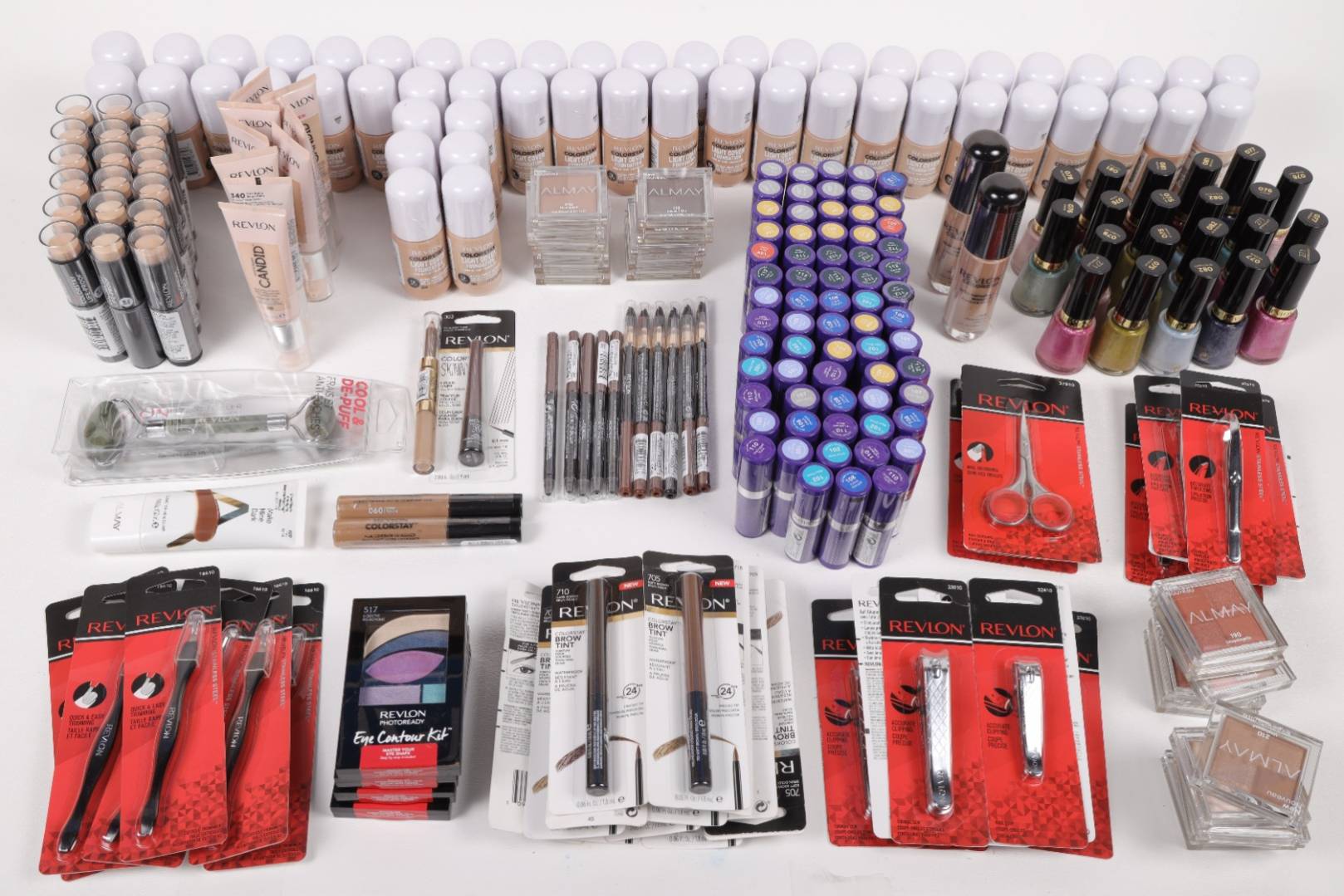 WHOLESALE REVLON/ALMAY ASSORTED COSMETICS GREAT RESALE *SEE VARIATION FOR  COUNT* 