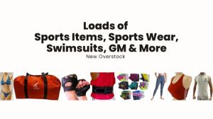 img-product-New Overstock Manifested loads of Sports Items, Sports Wear, Swimsuits, GM & More