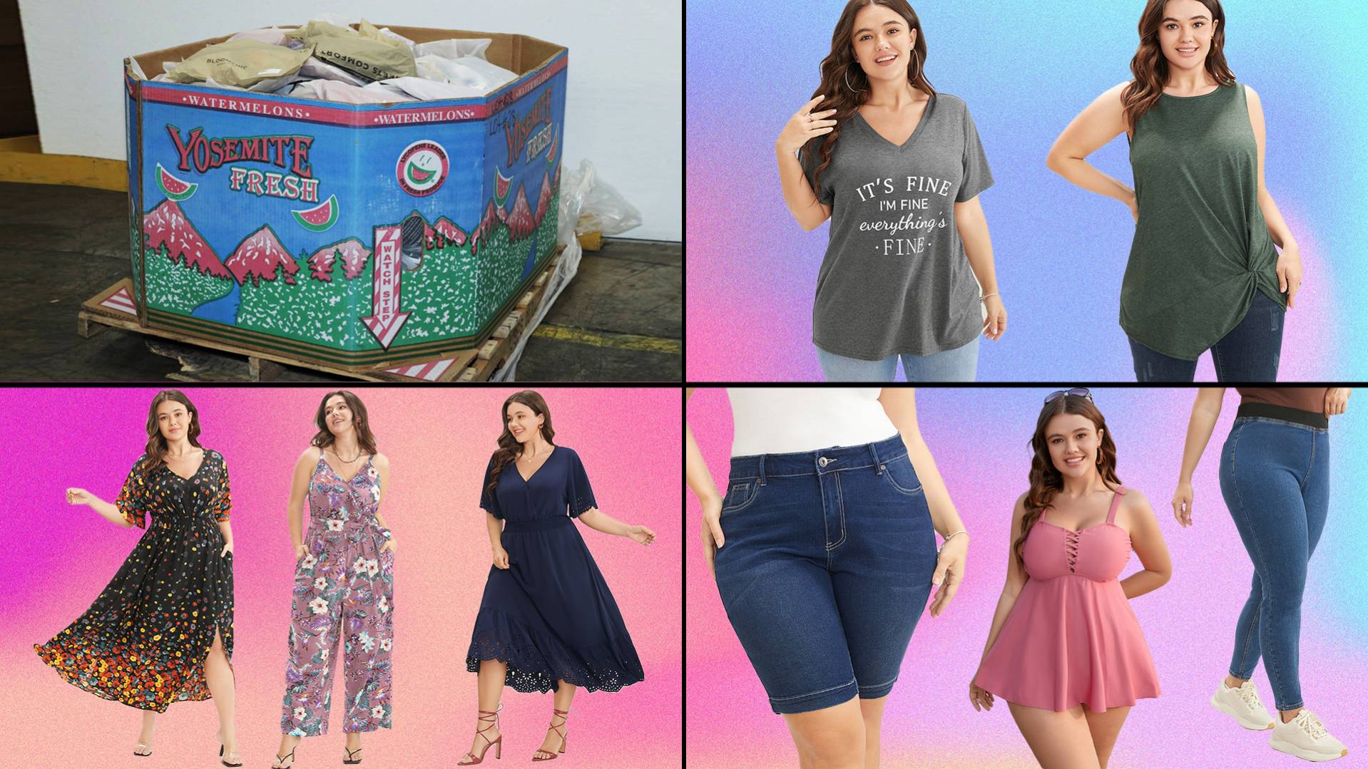 Plus Size Women's Unmanifested Pallets of Online Customer Return