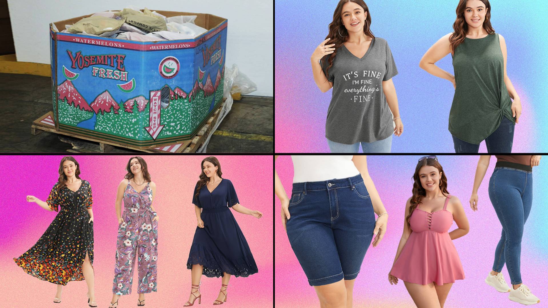 Plus Size Women's Manifested Online Customer Return Clothing Lots